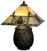 Meyda Black 67850 - 20" High Pinecone Ridge Table Lamp