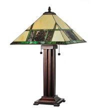 Meyda Black 67851 - 24"H Pinecone Ridge Table Lamp