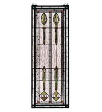 Meyda Black 68020 - 11"W X 30"H Spear of Hastings Stained Glass Window