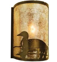 Meyda Black 68172 - 8"W Loon Left Wall Sconce