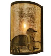 Meyda Black 68173 - 8"W Loon Right Wall Sconce