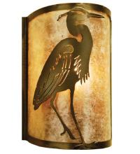 Meyda Black 68186 - 8" Wide Heron Right Wall Sconce