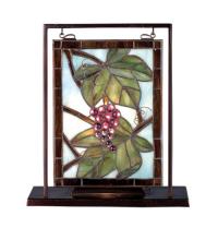 Meyda Black 68352 - 9.5"W X 10.5"H Napa Vintage Lighted Mini Tabletop Window