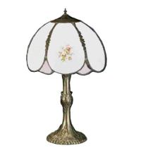 Meyda Black 68597 - 22"H Roses Hand Painted Table Lamp