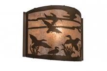 Meyda Black 68612 - 12"W Ducks in Flight Wall Sconce