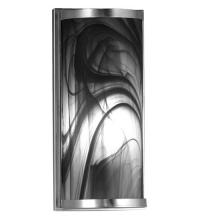 Meyda Black 68848 - 5.5"W Cylinder Noir Swirl Fused Glass Wall Sconce