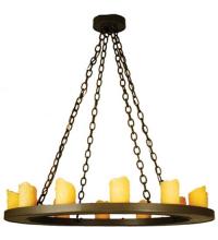 Meyda Black 69638 - 36"W Loxley 12 LT Chandelier