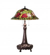 Meyda Black 71388 - 31" High Tiffany Rosebush Table Lamp