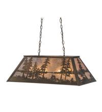 Meyda Black 72132 - 33" Long Tall Pines Oblong Pendant