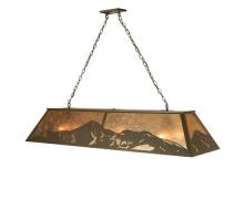 Meyda Black 72323 - 61" Long Mountain Range Oblong Pendant