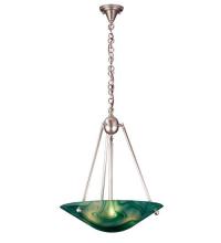 Meyda Black 73412 - 21"W Deco Ball Mente Swirl Inverted Pendant