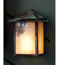 Meyda Black 73551 - 6.5" Wide Seneca Winter Pine Wall Sconce