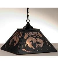 Meyda Black 73908 - 16"Sq Loon Pendant