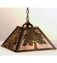 Meyda Black 76319 - 16"Sq Oak Tree Pendant