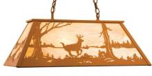 Meyda Black 78016 - 72" Long Deer at Lake Oblong Pendant