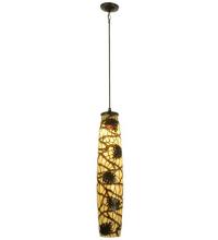 Meyda Black 81066 - 6.5"W Pine Branch Mini Pendant