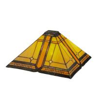 Meyda Black 81091 - 17.5"Sq Sierra Prairie Mission Shade