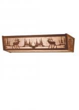 Meyda Black 81148 - 30" Wide Elk at Lake Vanity Light