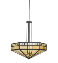 Meyda Black 81320 - 60" Wide Scottsdale Mission Inverted Pendant