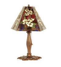 Meyda Black 81619 - 19" High Oriental Peony Accent Lamp