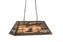 Meyda Black 81771 - 33" Long Loon Oblong Pendant