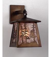 Meyda Black 82114 - 7"W Tall Pines Hanging Wall Sconce