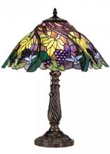 Meyda Black 82303 - 22" High Spiral Grape Table Lamp