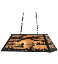 Meyda Black 82372 - 33"L Loon Oblong Pendant