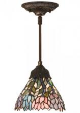 Meyda Black 82422 - 7" Wide Wisteria Mini Pendant