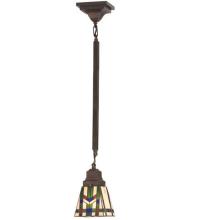 Meyda Black 82481 - 5"Sq Prairie Wheat Mini Pendant