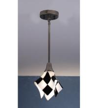 Meyda Black 82545 - 9" Wide Metro Fusion My Brother Mario Mini Pendant