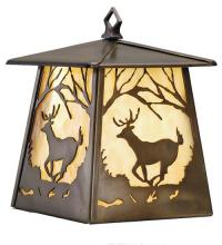 Meyda Black 82637 - 7.5"W Deer at Dawn Hanging Wall Sconce