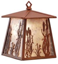 Meyda Black 82660 - 7.5"W Reeds & Cattails Hanging Wall Sconce