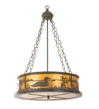 Meyda Black 99133 - 22" Wide Loon Inverted Pendant