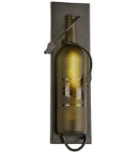 Meyda Black 99373 - 5" Wide Tuscan Vineyard Wine Bottle Wall Sconce