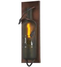 Meyda Black 99641 - 6" Wide Tuscan Vineyard Wine Bottle Wall Sconce