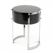 Eichholtz 105486 - Coco Side Table, Black, Polished Stainless Steel, 22.05"H (105486 )