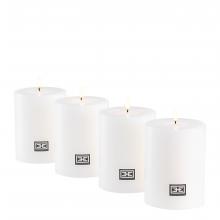 Eichholtz 108113 - Eichholtz Artificial Candle, Set of 4, White, 2.76"W (108113 )