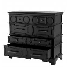 Eichholtz 109396 - Pickard Chest, Black, Antique Bronze Hardware, 42.13"W (109396 )