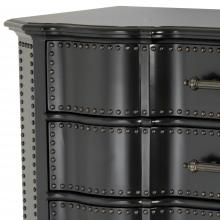 Eichholtz 109415 - Beaux Arts Chest, Black, Antique Bronze Hardware, 47.24"W (109415 )