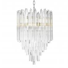 Eichholtz 109533UL - Salerno Chandelier, 4-Light, Nickel, Clear Glass, 16.54"W (109533UL )