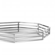 Eichholtz 110518 - Peregrina Tray, Nickel, Mirror Glass, 19.69"W (110518 )