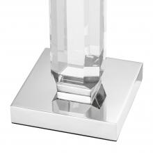 Eichholtz 110637 - Livia Candle Holder, Set of 3, Crystal glass, Nickel, 4.72"W (110637 )