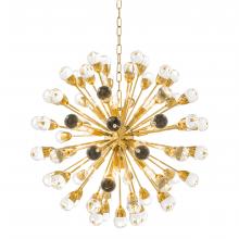 Eichholtz 110702UL - Anto Chandelier, 12-Light, Large, Gold, Clear Glass, 29.53"W (110702UL )