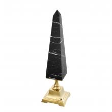 Eichholtz 110786 - Layford Obelisk, Large, Gold, Black Marble, 4.92"W (110786 )