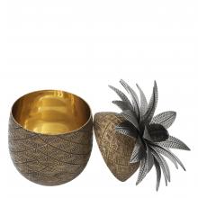 Eichholtz 111553 - Pineapple Box, Antique Brass, Antique Silver, 6.3"W (111553 )