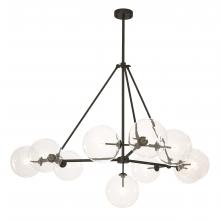 Eichholtz 111826UL - Bermude Pendant, 10-Light, Bronze, Clear Glass, 55.12"W (111826UL )