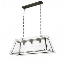 Eichholtz 112075UL - Azure Linear Chandelier, 3-Light, Large, Bronze, 39.37"W (112075UL )