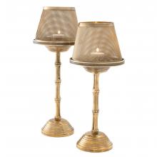 Eichholtz 112369 - Gallions Candle Holder, Set of 2, Vintage Brass, 4.33"W (112369 )