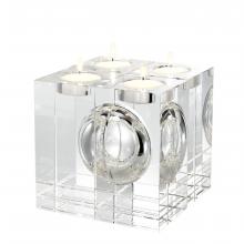 Eichholtz 112424 - Argenta Tea Light Candle Holder, Set of 4, Crystal glass, 3.94"W (112424 )